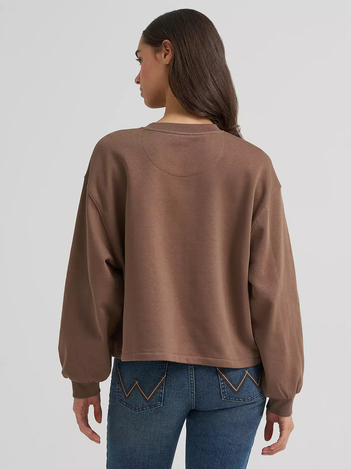 Wrangler Women's Lucky Logo Coffee Quartz Pullover 112384027