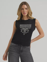 Wrangler Women's Black Western Stitch Sweater Vest 112385440