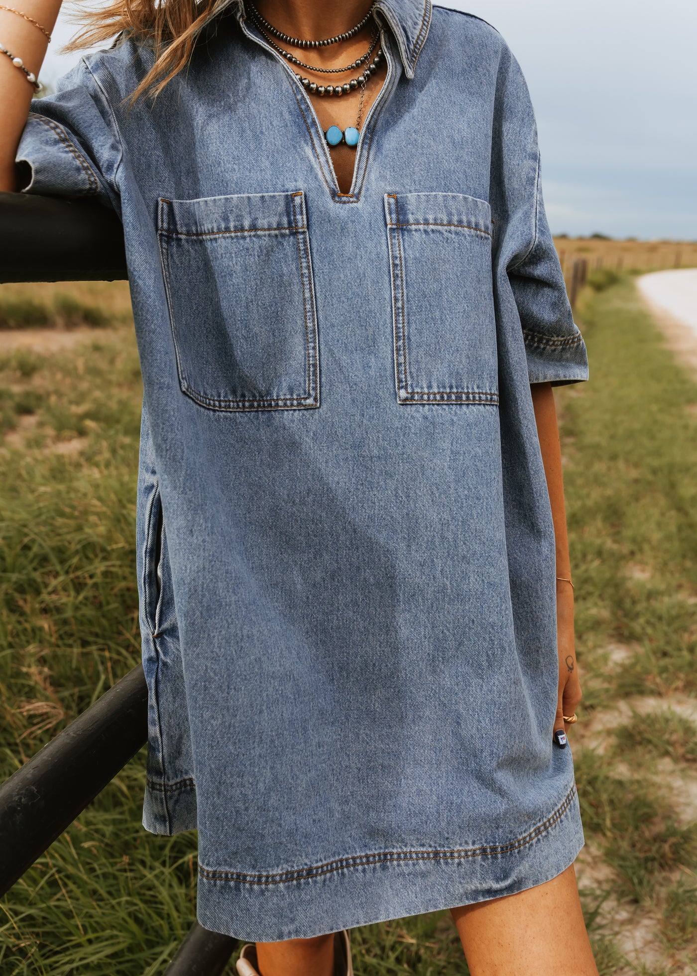Denim Tunic Dress D4231