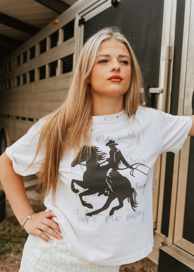 Take Me Away Wide Crop Tee 10030-SR135