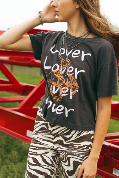 Black Lover Cropped Tee 10029-S134