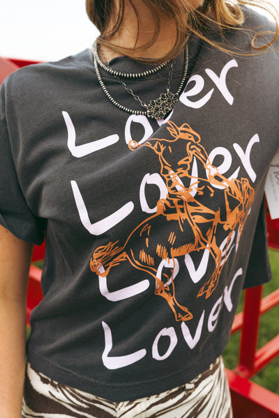 Black Lover Cropped Tee 10029-S134