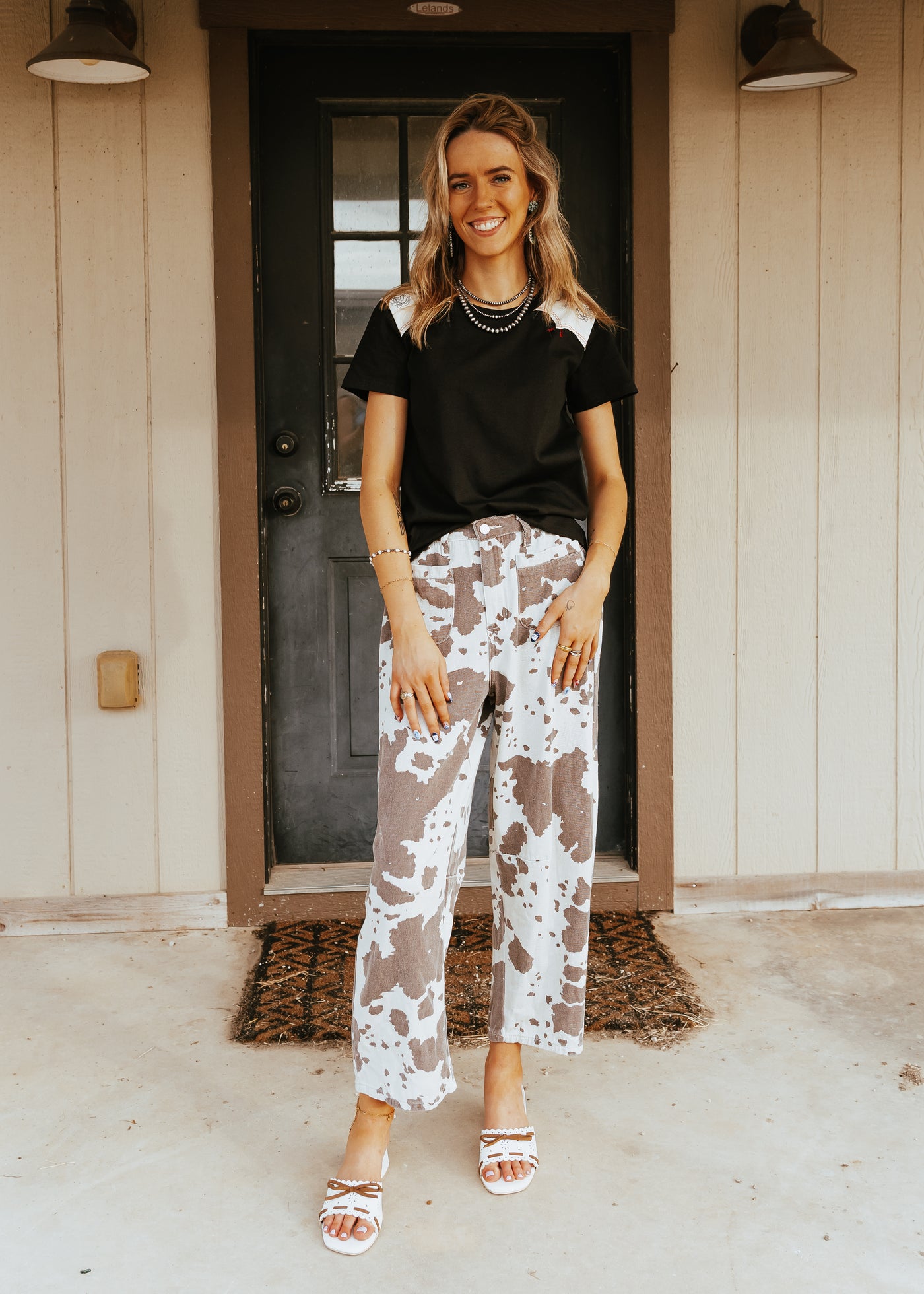 Taupe/Brown Barrel Pants SP2974-1