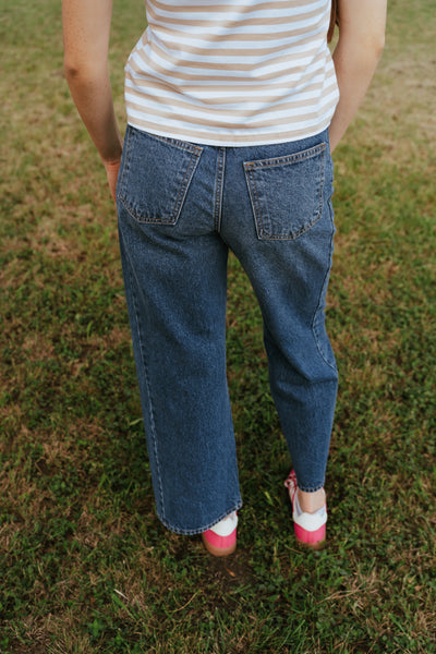 Dark Denim Barrel Jean Twist BP471N
