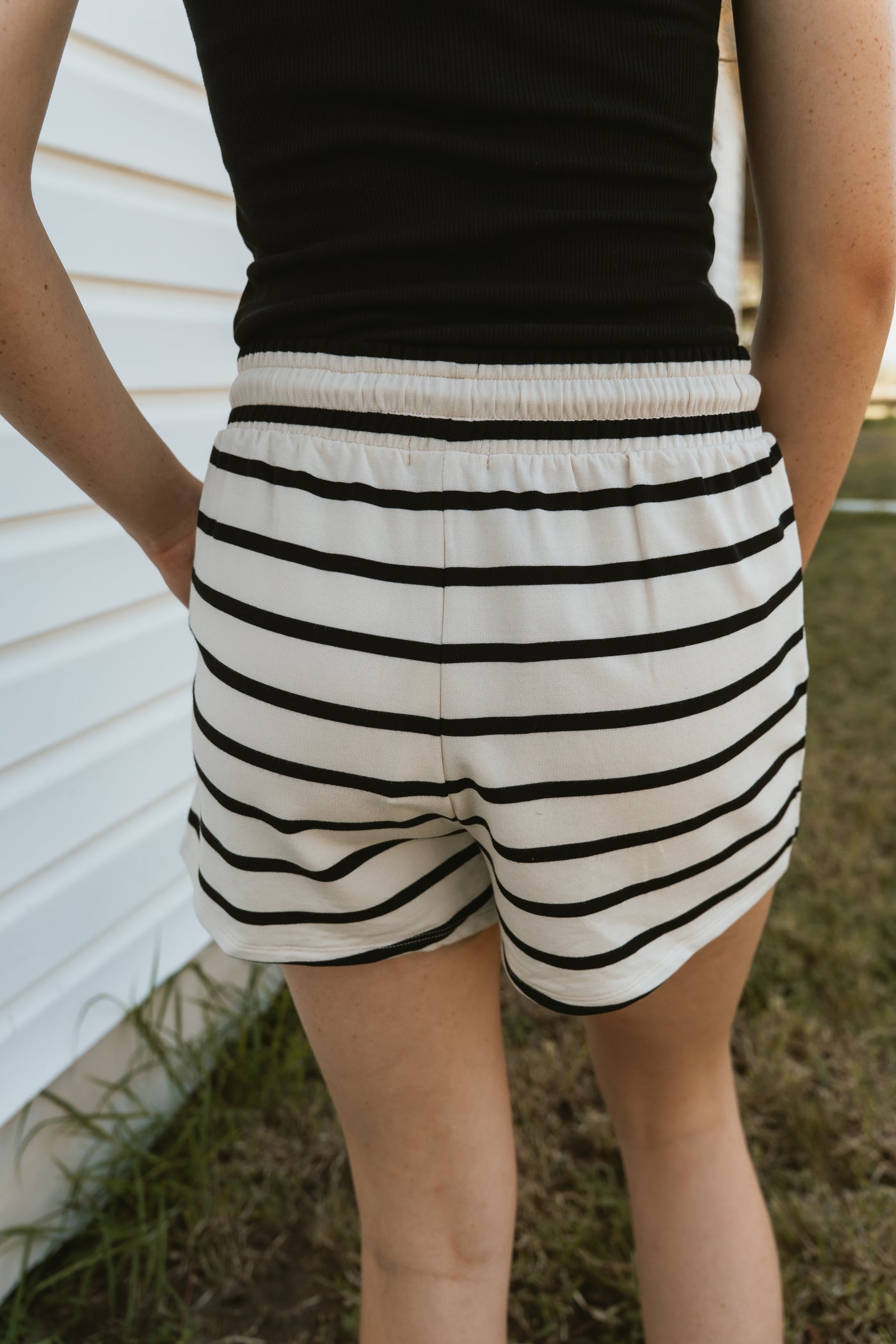 Dax Striped Shorts Crystal ZS253229