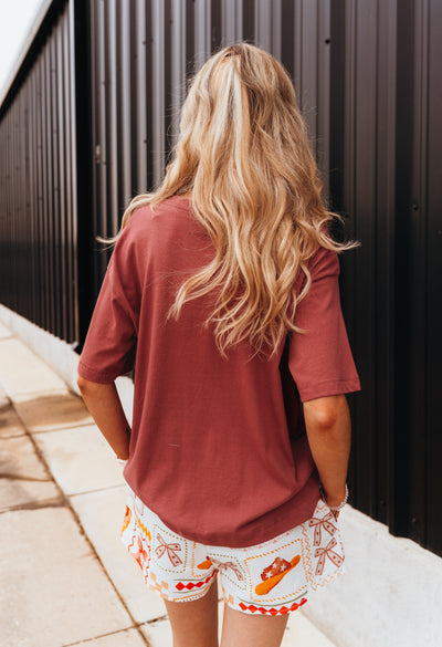 Rust Oversized Tee 3520