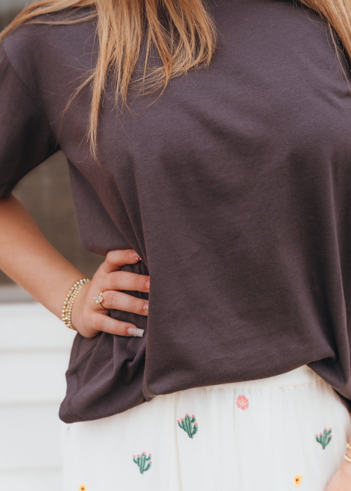 Charcoal Oversized Tee 3520