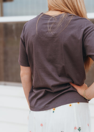 Charcoal Oversized Tee 3520