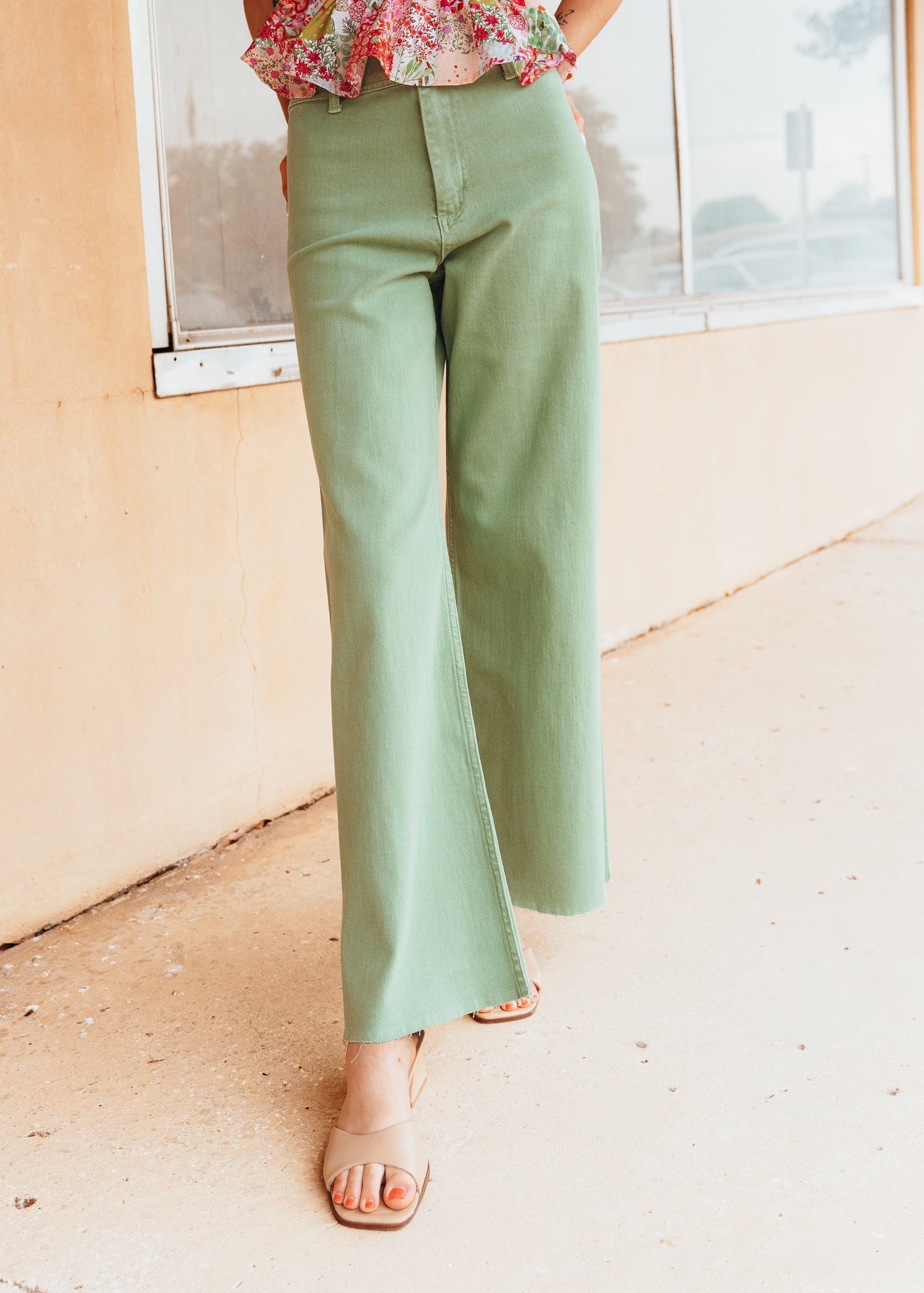 Matcha Straight Wide Leg Denim Pants MMP623