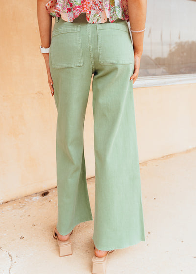 Matcha Straight Wide Leg Denim Pants MMP623