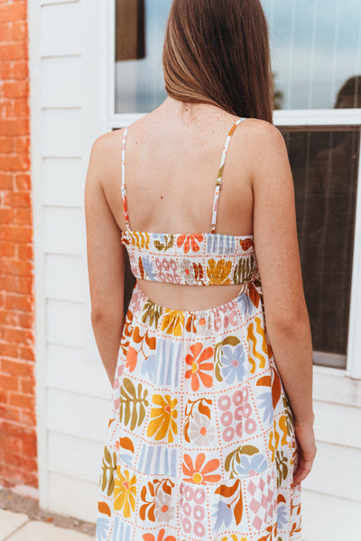Multi Floral Print Maxi Dress BD5677