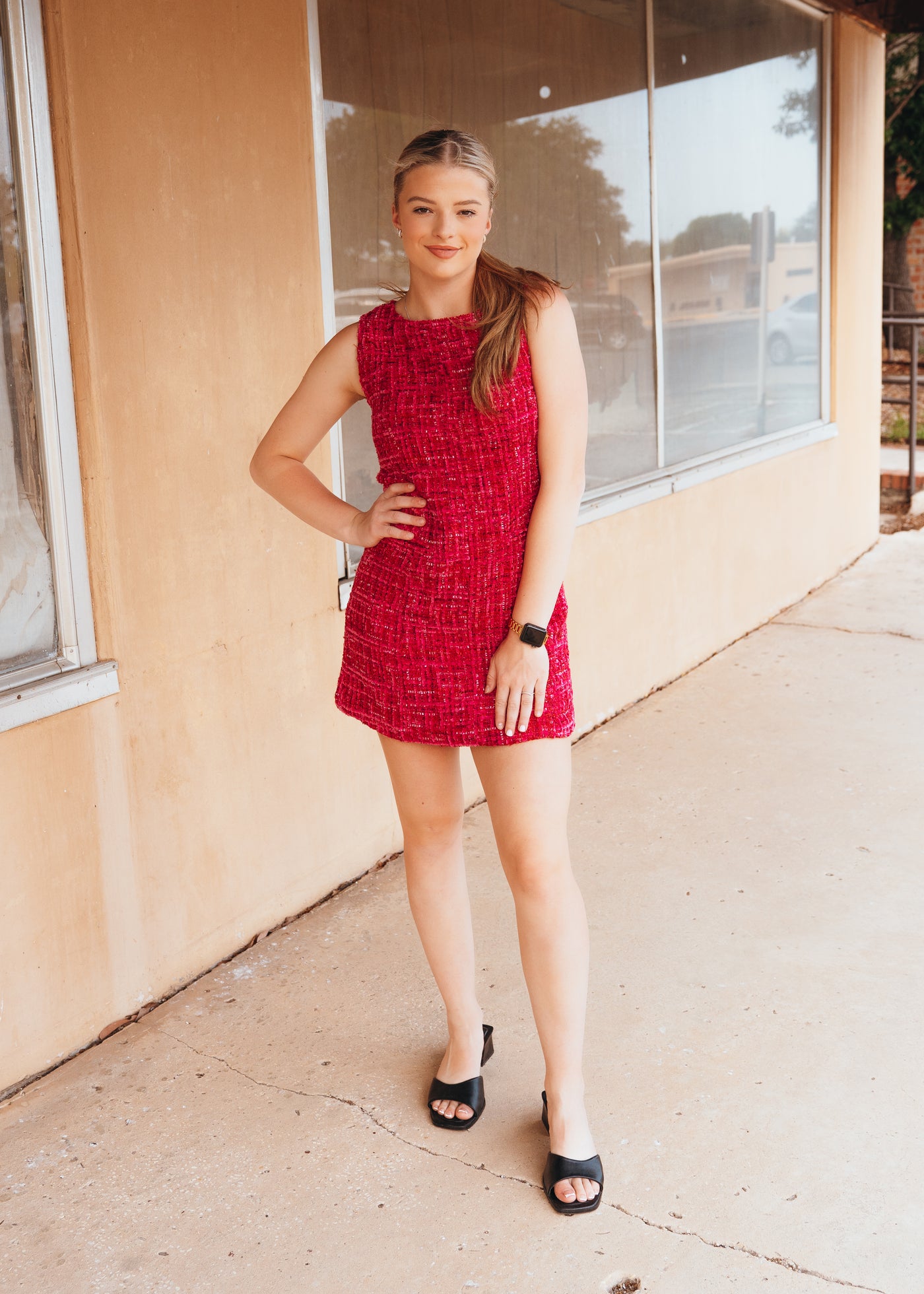 Fuchsia Colette Mini Dress S1572D-1