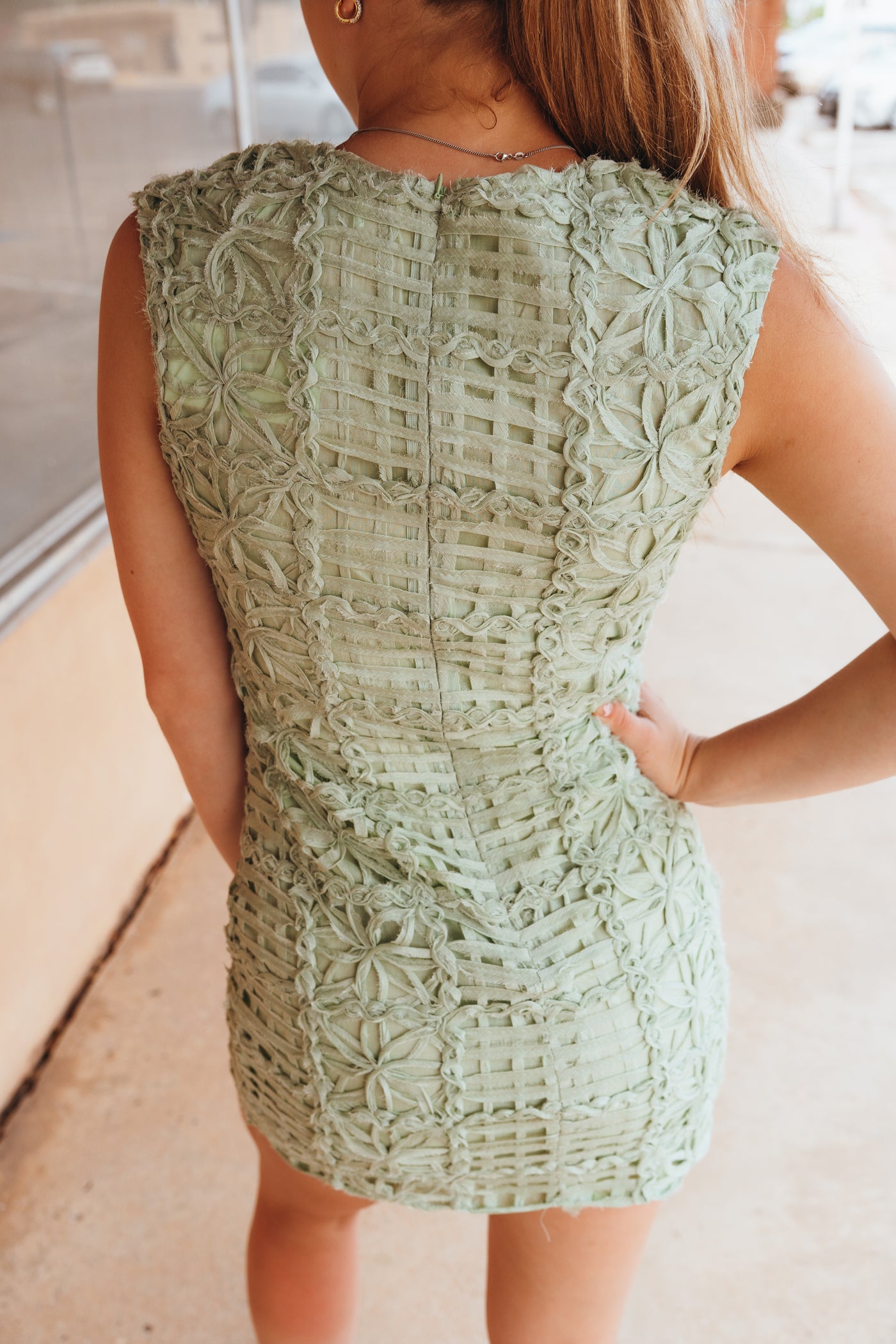 Green Lucy Mini Dress S2041D