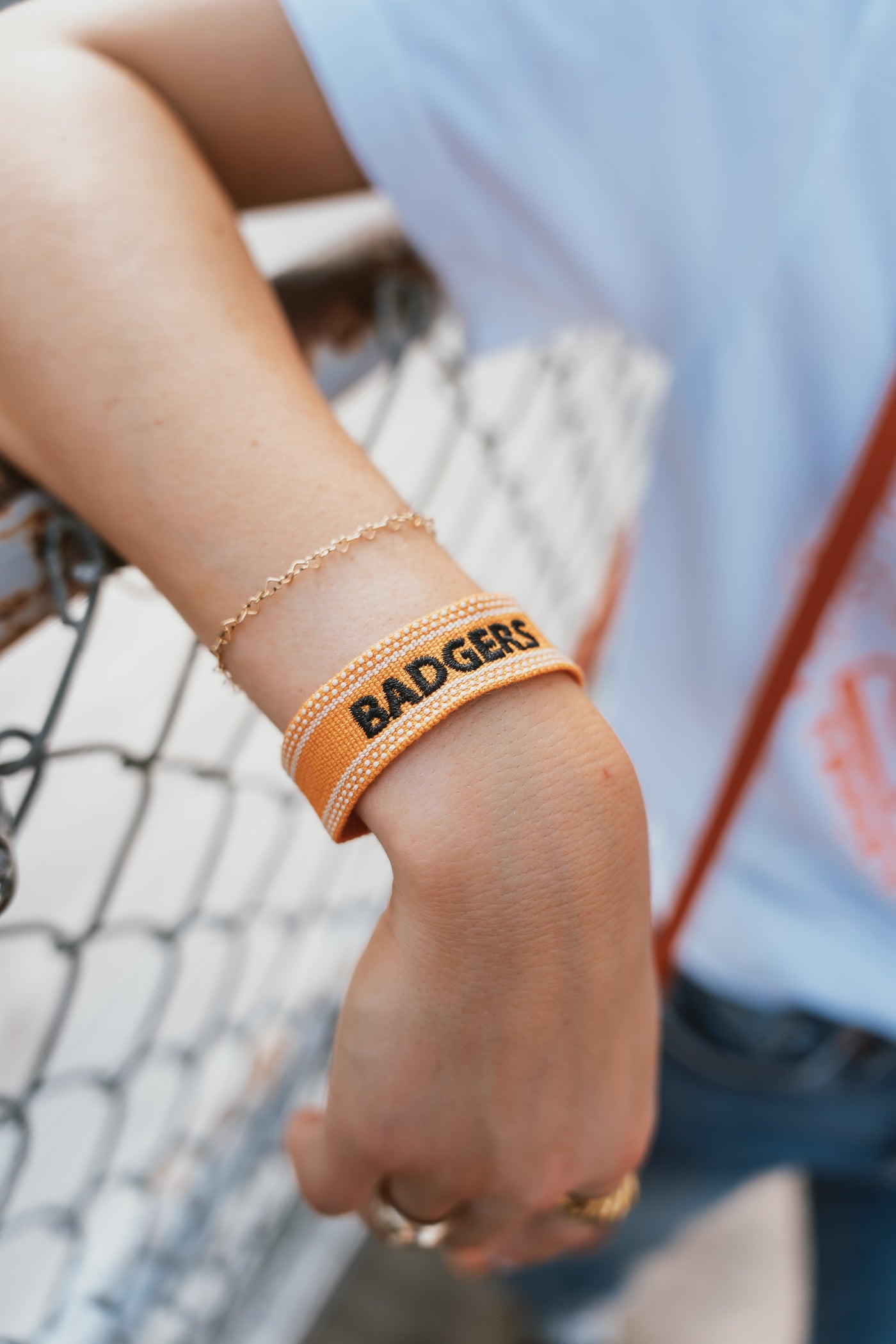 Badgers School Spirit Bracelet