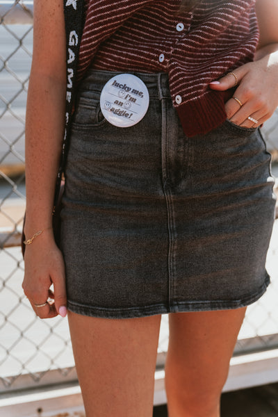 Black Burn Quinn Skirt