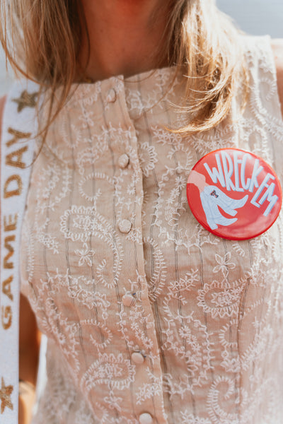 Wreck 'Em Boots Button