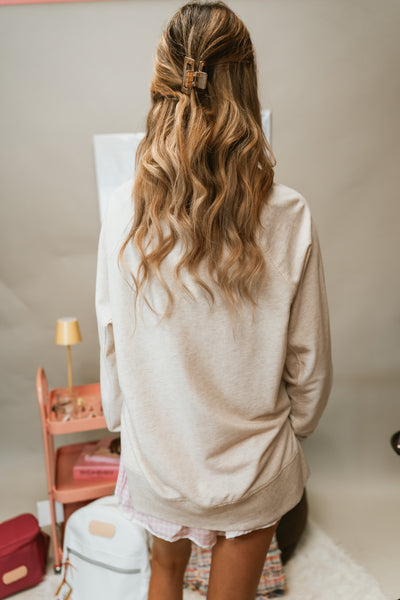 Weekender V Neck Light Oatmeal Heather ZT253919