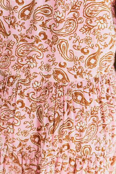 Pink Short Sleeve Mini Dress CD05684