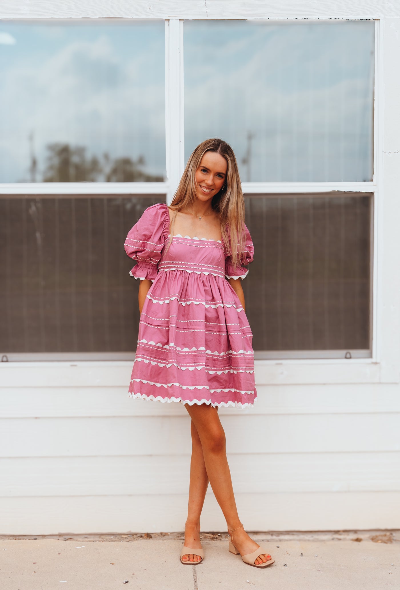 Pink Jeanie Mini Dress S1412D