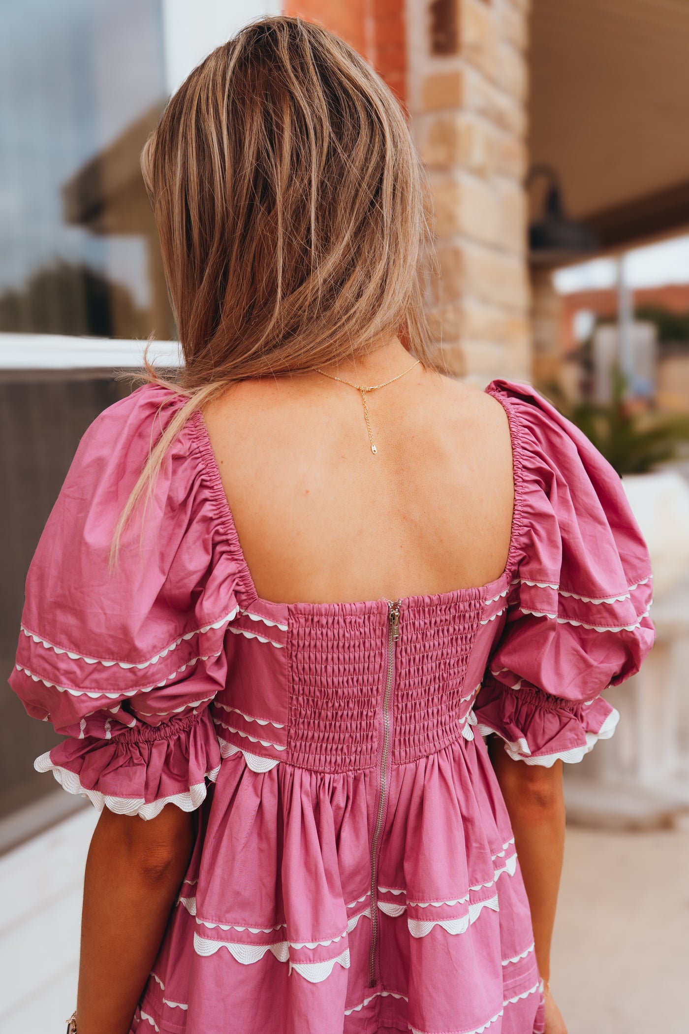 Pink Jeanie Mini Dress S1412D
