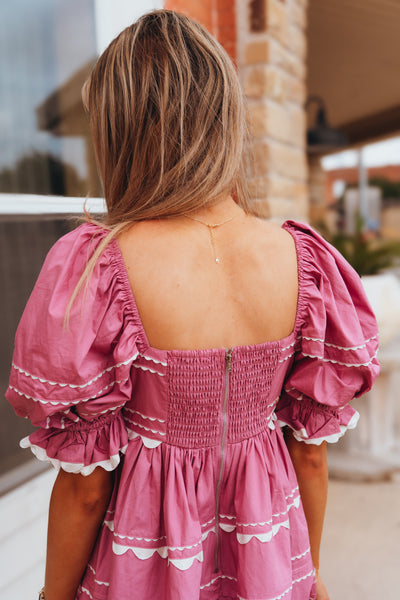 Pink Jeanie Mini Dress S1412D
