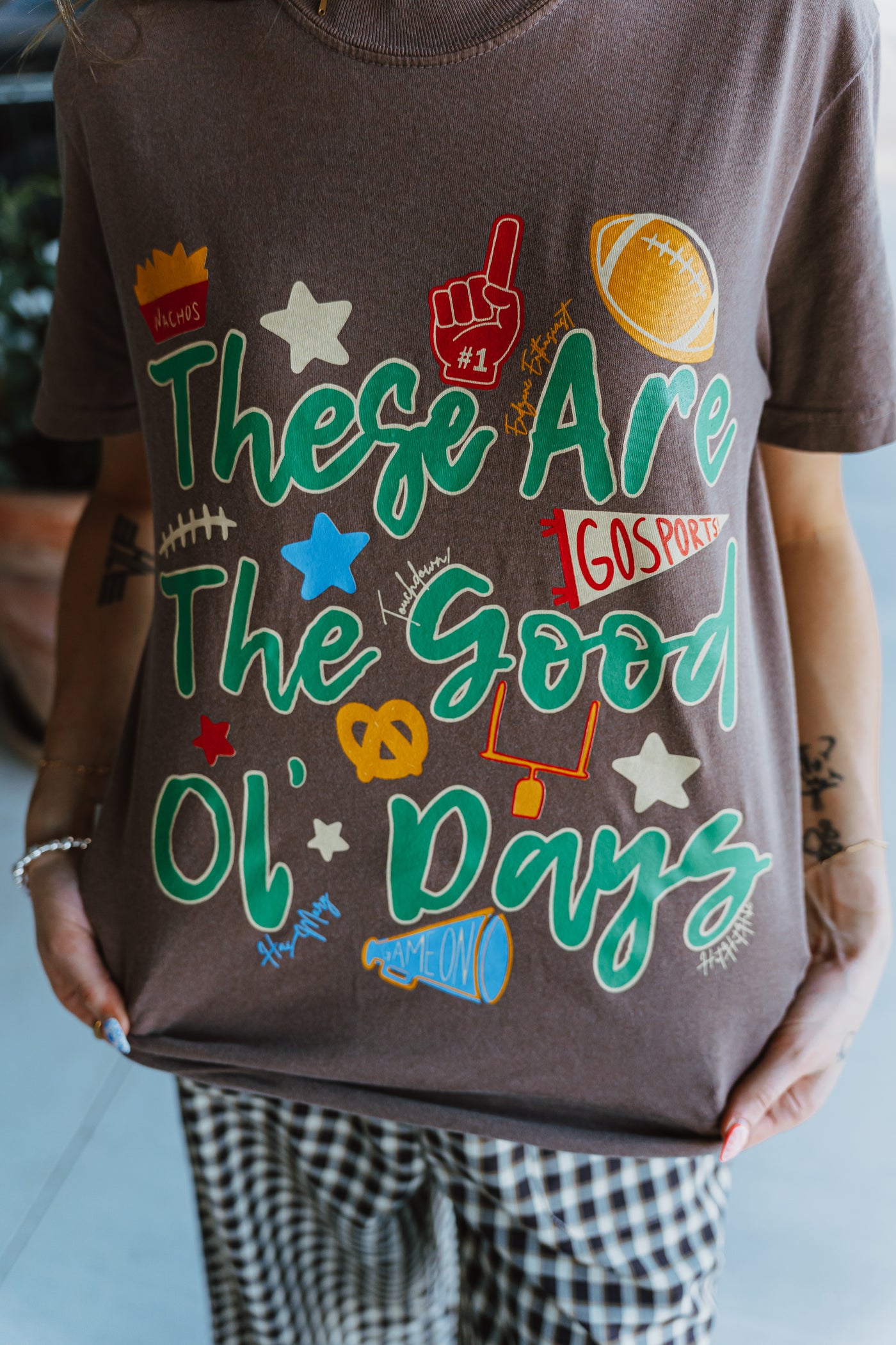 These Are The Good Ol' Days Football Tee