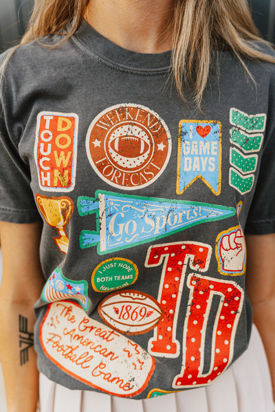 Football Varsity Patches Tee