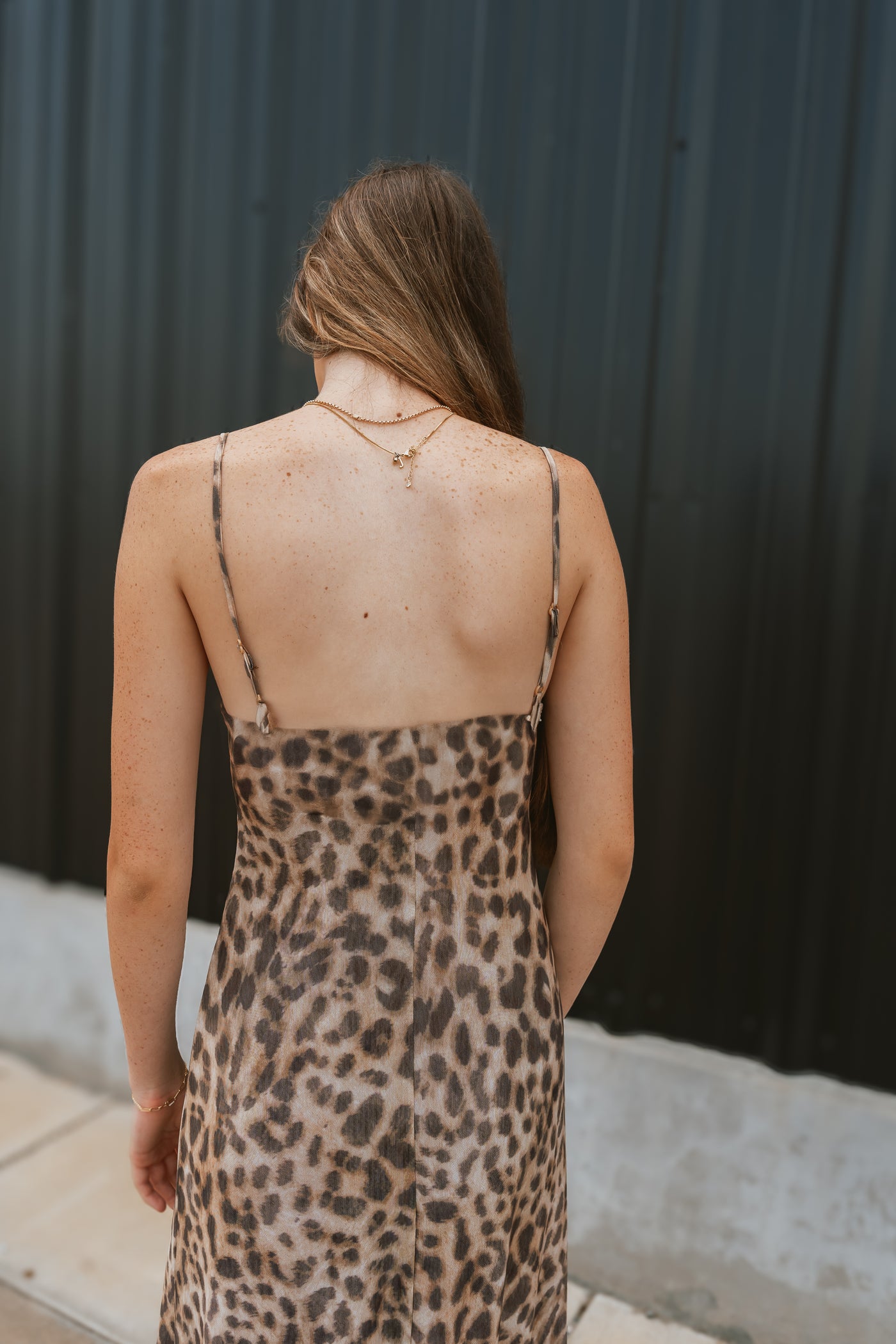 Leopard Print Mesh Maxi Dress ID8517