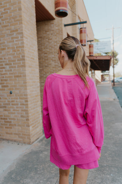 Weekender V Neck Island Pink ZT253919