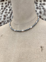 16" 5MM Sterling/Pearl Necklace - Southern Soule Designs
