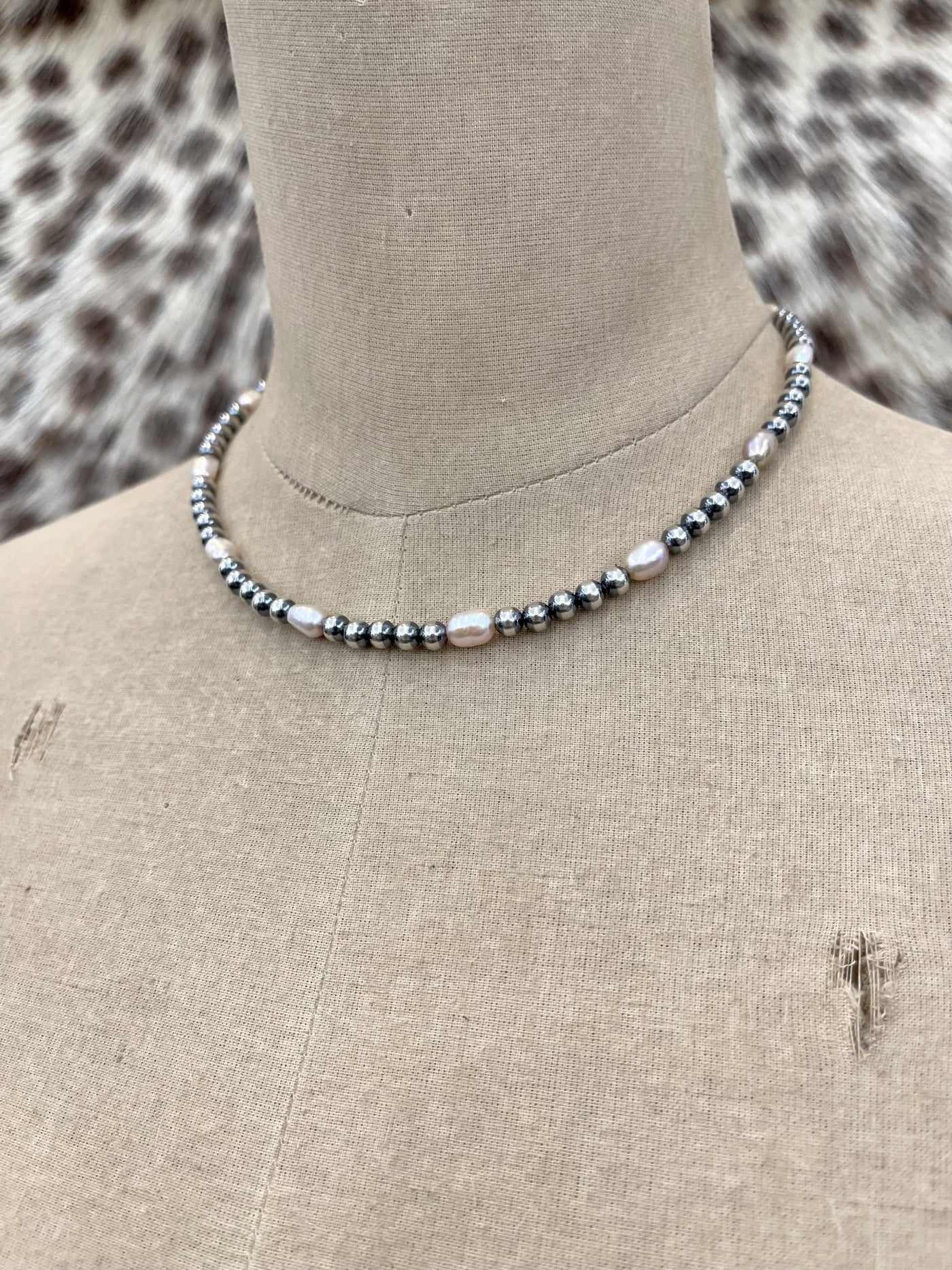 16" 5MM Sterling/Pearl Necklace - Southern Soule Designs