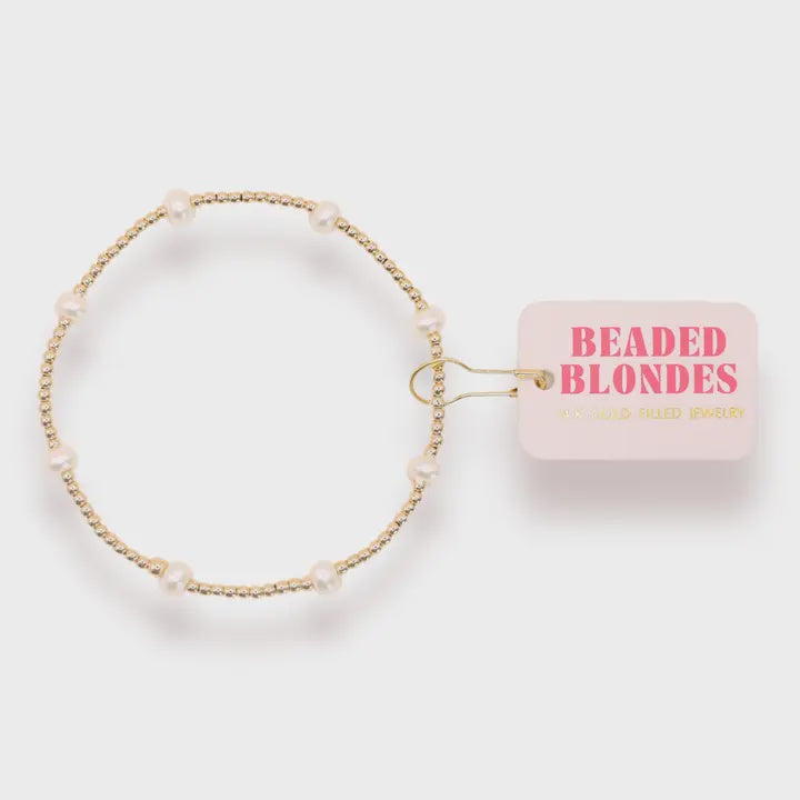 Dainty Kate Pearl Bracelet Gold