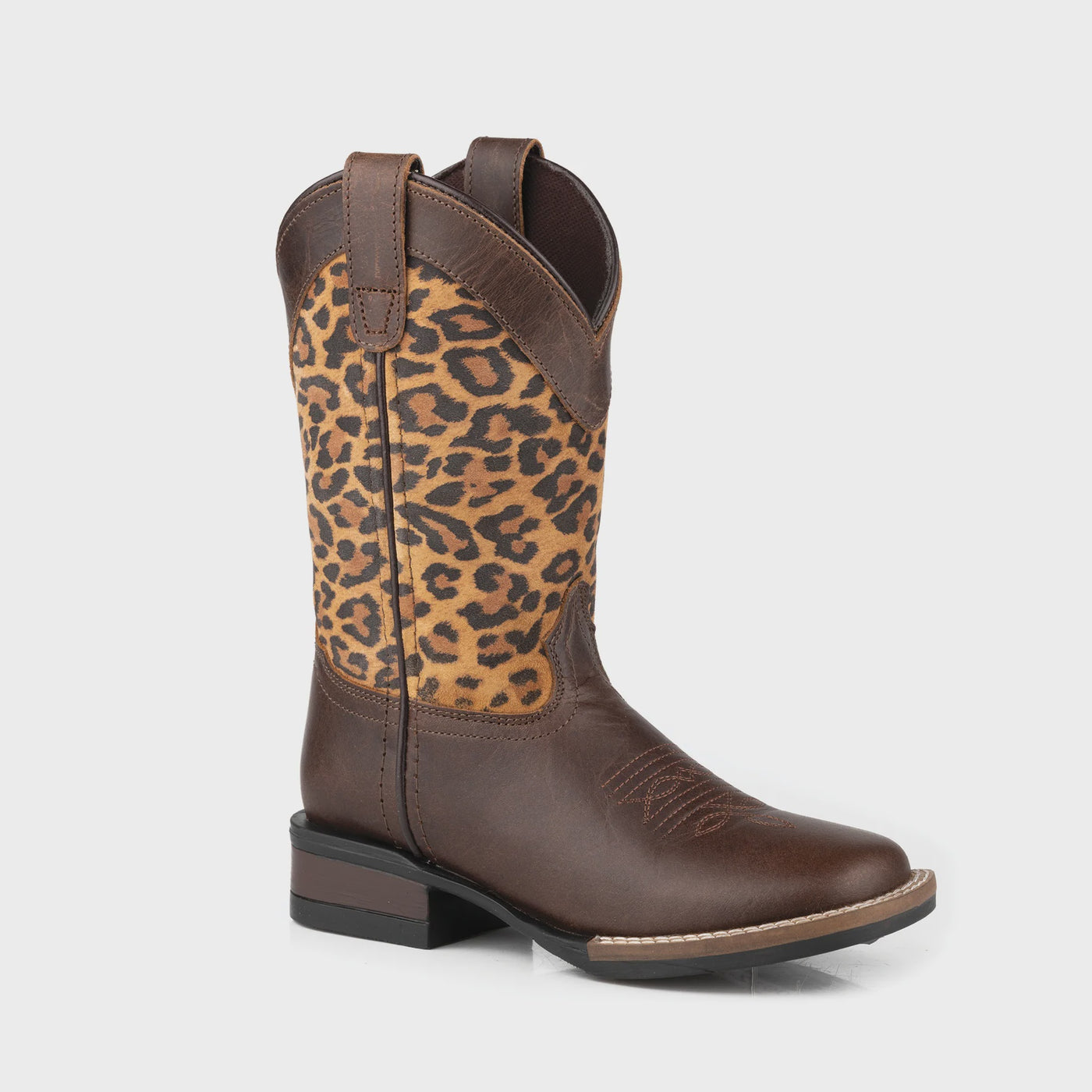 Kids Monterey Leopard Brwn Boot