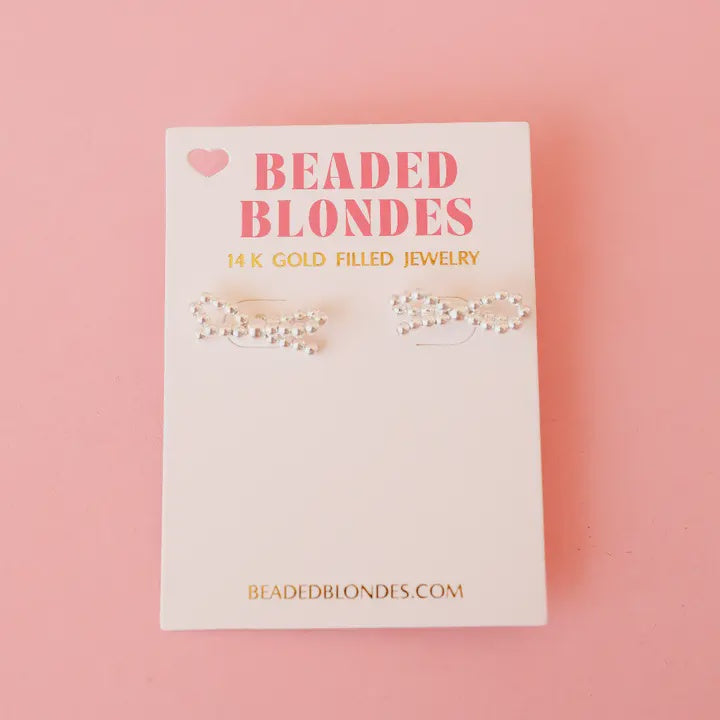 Silver Bow Earrings