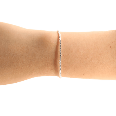 2 MM Silver Beaded Bracelet - Southern Soule Designs