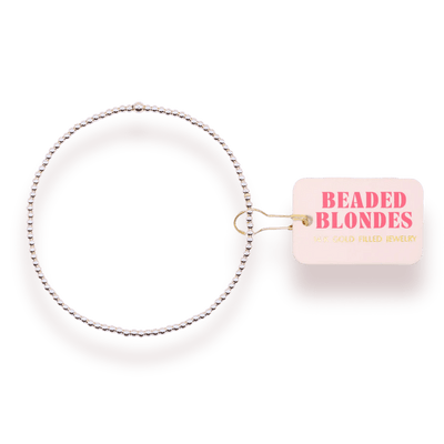 2 MM Silver Beaded Bracelet - Southern Soule Designs