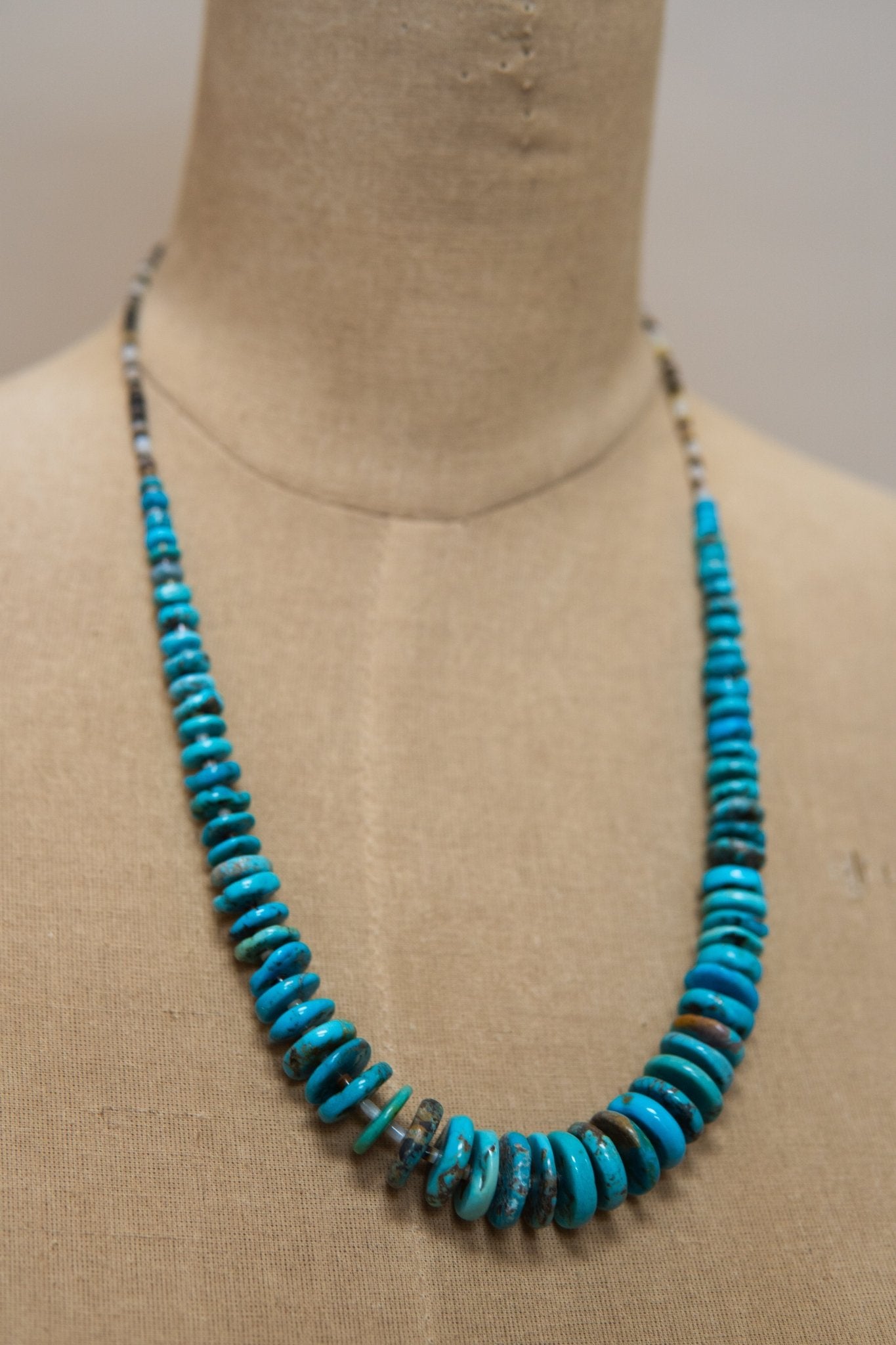 22” Graduated Turq Necklace - Southern Soule Designs