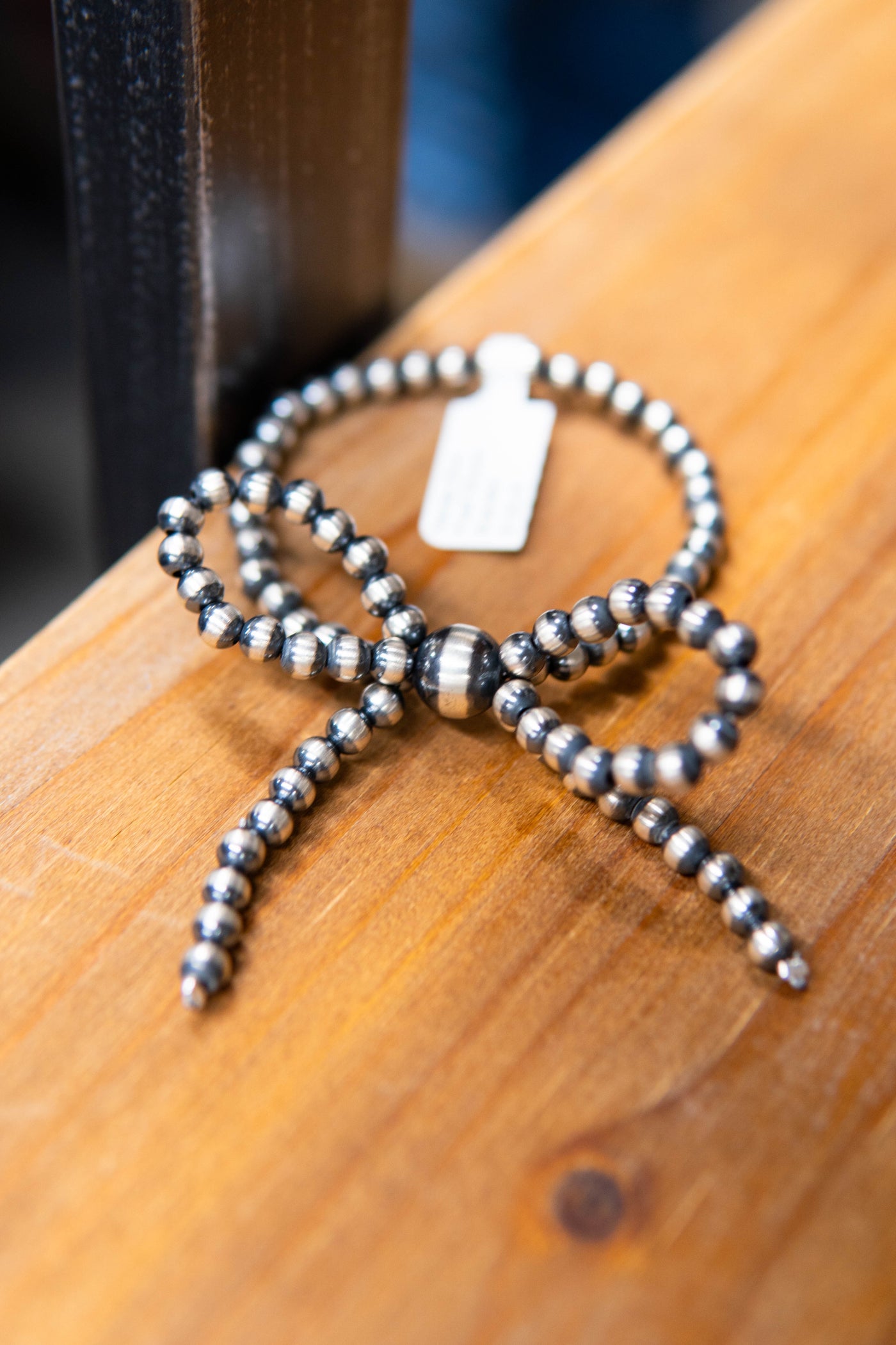 Navajo Bow Pearl Stretch Bracelet