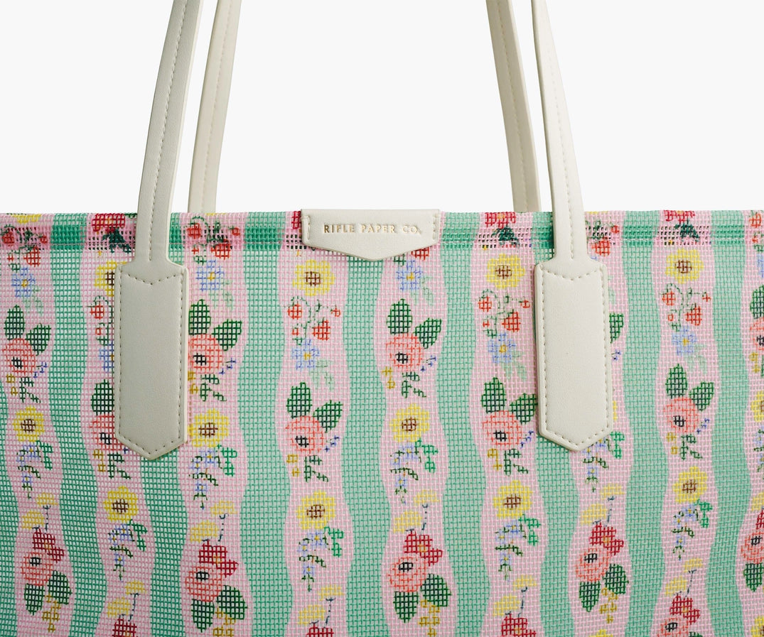Climbing Roses Mesh Tote & Sunscreen Bag SGTM05