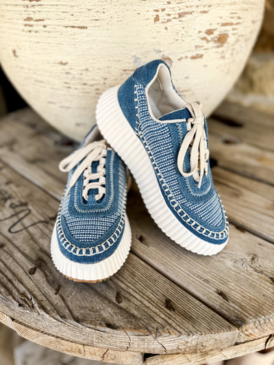 Dolce Vita Dolen Blue Multi Denim Sneaker