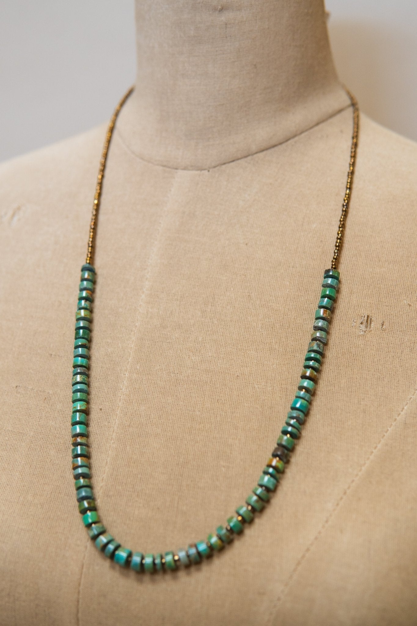24" Real Turquoise Necklace - Southern Soule Designs