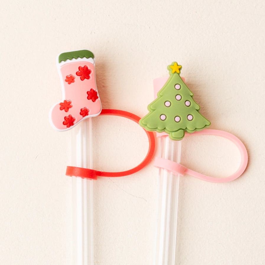 Holiday Straw Topper Set