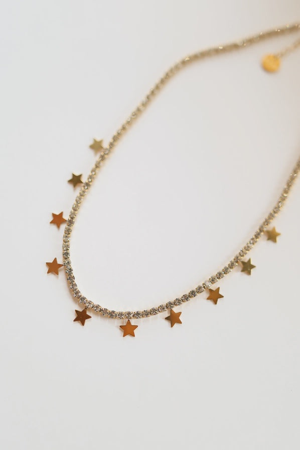 Julietta Star Charm Tennis Necklace
