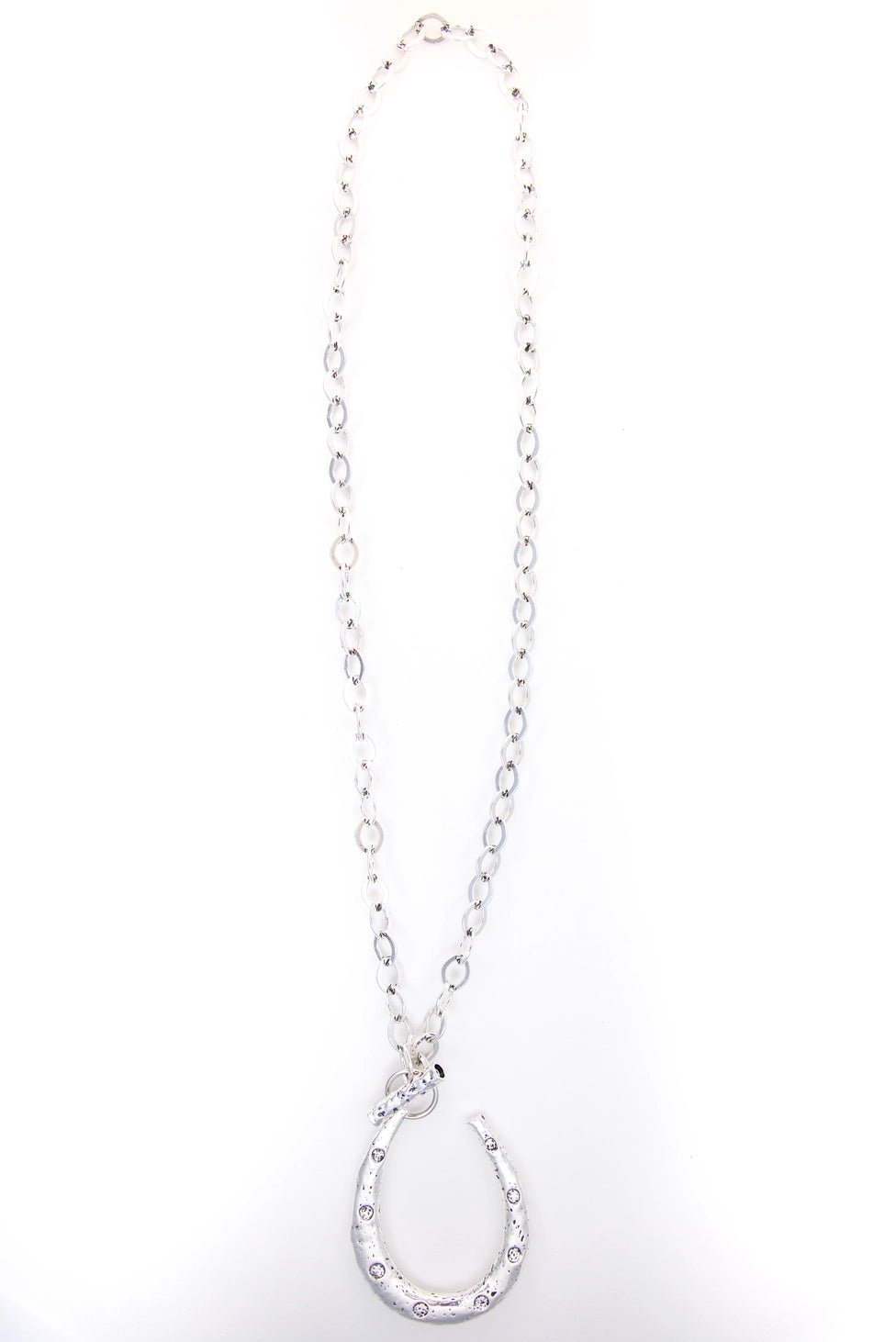 34" Chain Necklace with Horseshoe Pendant - Southern Soule Designs