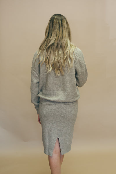 Mushroom H-Line Sweater Skirt