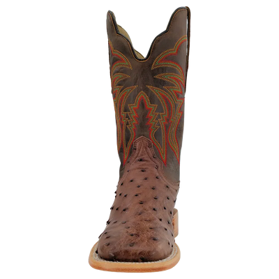 R. Watson Tobac Full Quill Ostrich Boots RW4508-2