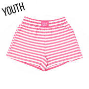 LM Girls Neon Pink Stripe Shorts
