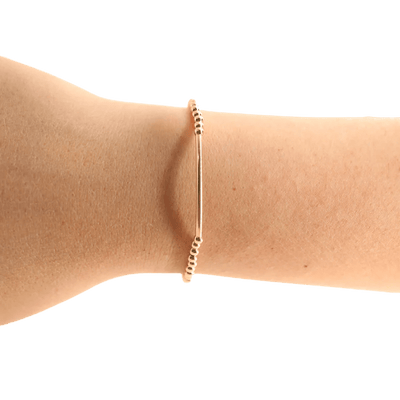 3mm Gold Bar Beaded Bracelet - Southern Soule Designs