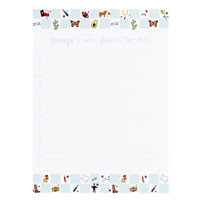 Texas Western Checker Notepad