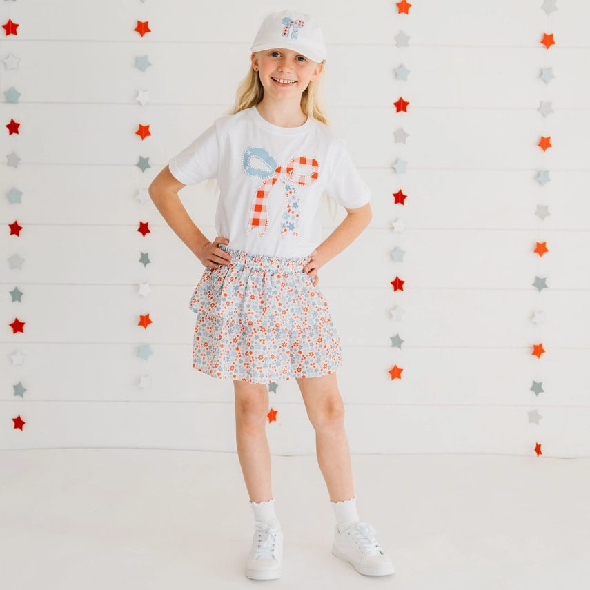 Patriotic Floral Skort TT-04 PTF